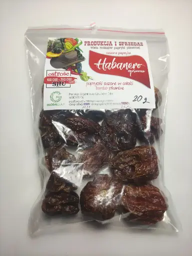 Papryka Habanero Czerwone suszone
