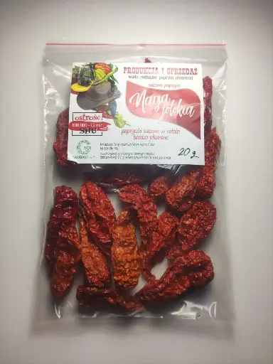 Papryka Naga Jolokia Czerwona suszone